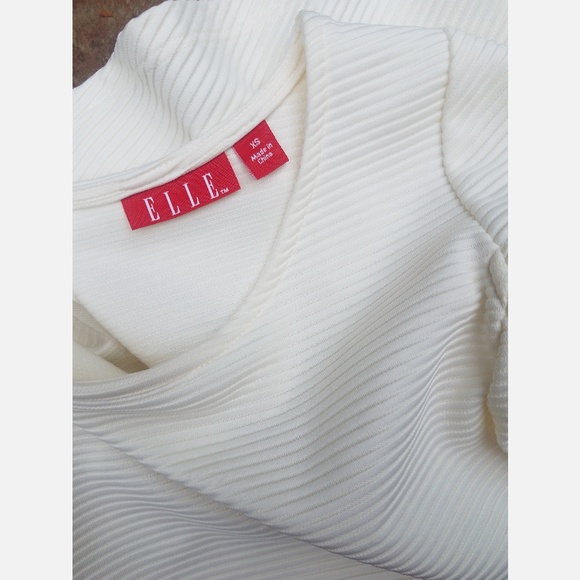 HP - Textured Cap Sleeve Peplum Top Blouse Shirt - Picture 6 of 7